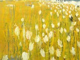 Yellow Spring Field, 2018, Acryl auf Leinwand, 280 x 230 cm