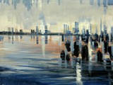 City Reflection, 2018, Acryl auf Leinwand, 80 x 100 cm