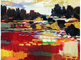 Very Very Colorful Landscape, 2018, Acryl auf Leinwand, 120 x 100 cm