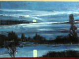 Kaltenbrunn (Cold Moon), Acryl auf Leinwand, 90 x 110 cm