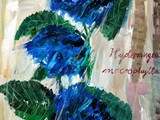 Hydrangea, 2024, Acryl auf Leinwand, 120 x 100 cm