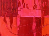 Landscape for Ruprecht G., 2024, Acryl auf Leinwand,  100 x 100 cm
