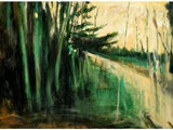 Per's Forest, Acryl auf Leinwand, 80 x 130 cm
