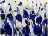 Vivid Blue, Acryl auf Leinwand, 80 x 100 cm