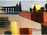 Tuesday Evening, Acryl auf Leinwand, 80 x 130 cm